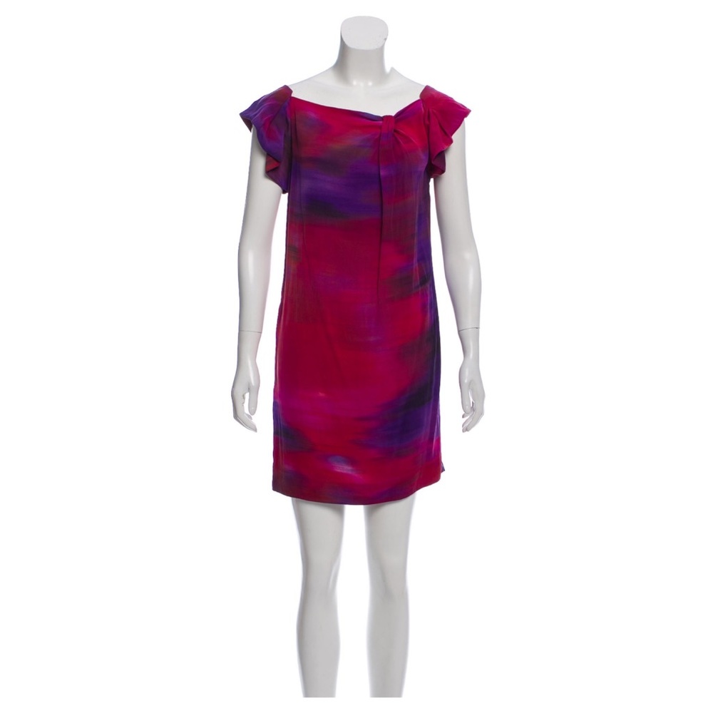 Diane Von Furstenberg Dunn Monet Fields Mini Dress - Picture 2 of 5